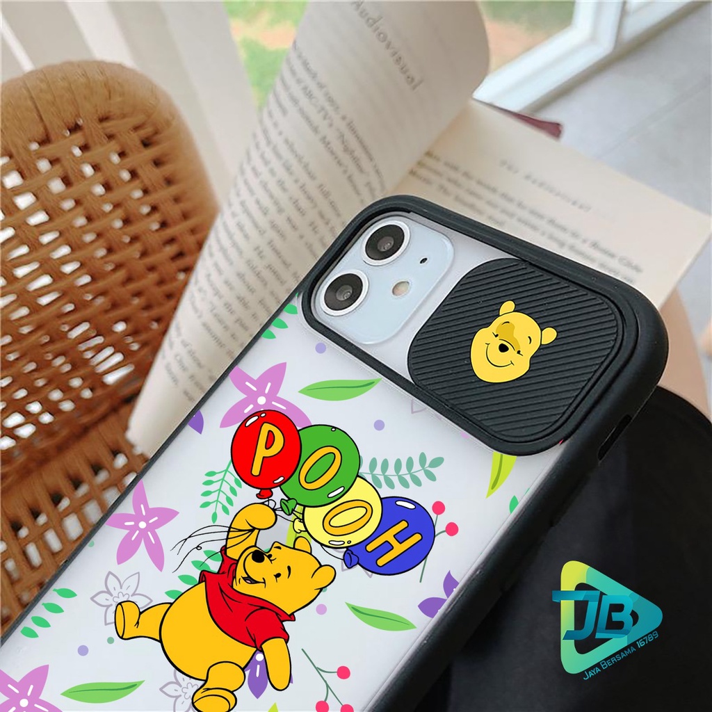 SOFTCASE SLIDE KAMERA WINNIE THE POOH OPPO VIVO SAMSUNG XIAOMI REALME IPHONE ALL TYPE JB4974