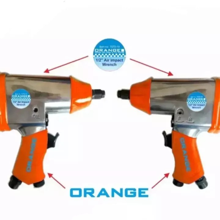 Impact wrench ORANGE 1/2  mesin pembuka baut ban bor set impact buka baut motor mobil serbaguna