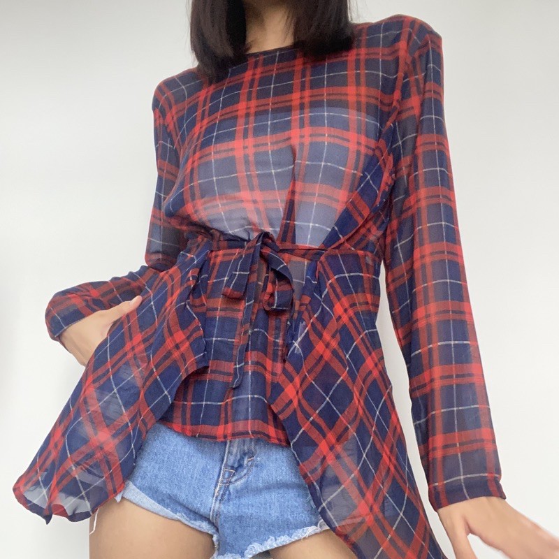 [PRELOVED] TARTAN TOP