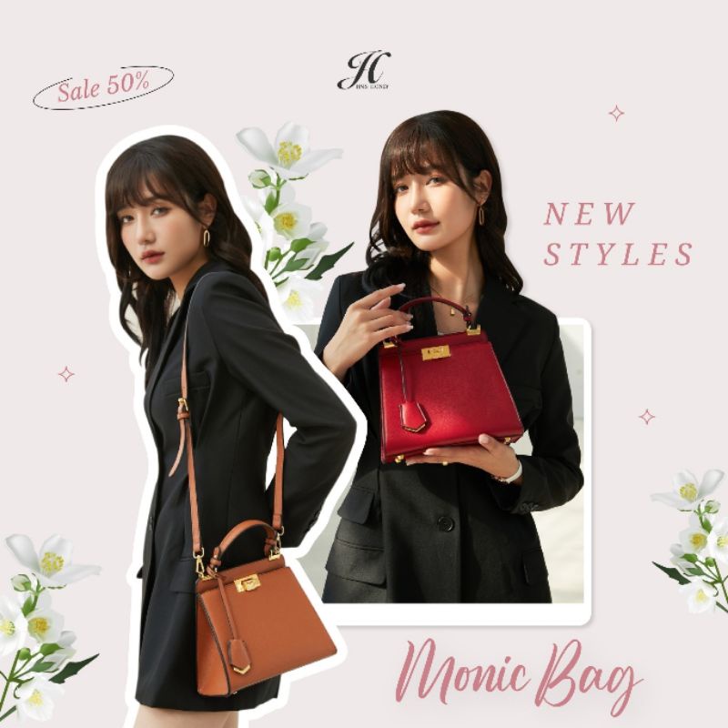 Lengkap Monic Bag Jims Honey Tas kerja kantor Selempang Wanita