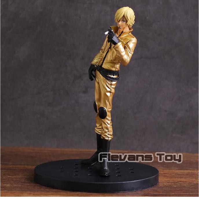 Action Figure One Piece Film Gold Set 9 Strawhat Pirates Kualitas Baik