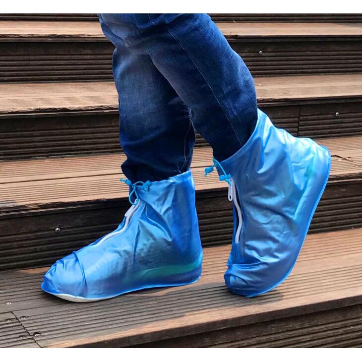 Jas Hujan Sepatu Waterproof Size M 38-39 - XZ899 - Blue