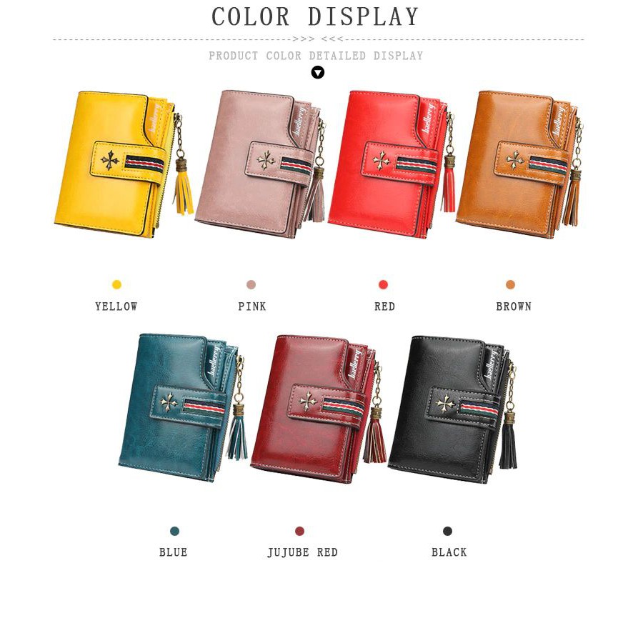 BAELLERRY N1636 Dompet Wanita Kecil Bahan Kulit PU Leather Premium WATCHKITE WKOS