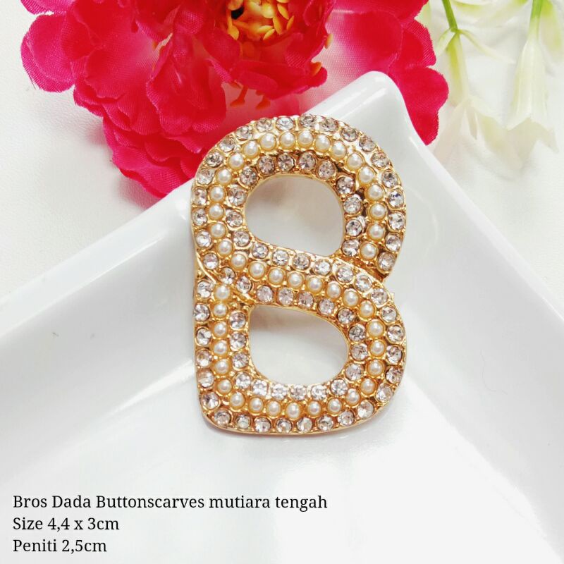 BROS BUTTONSCARVES KW (PART 5) BROS B-mutiara tengah gold