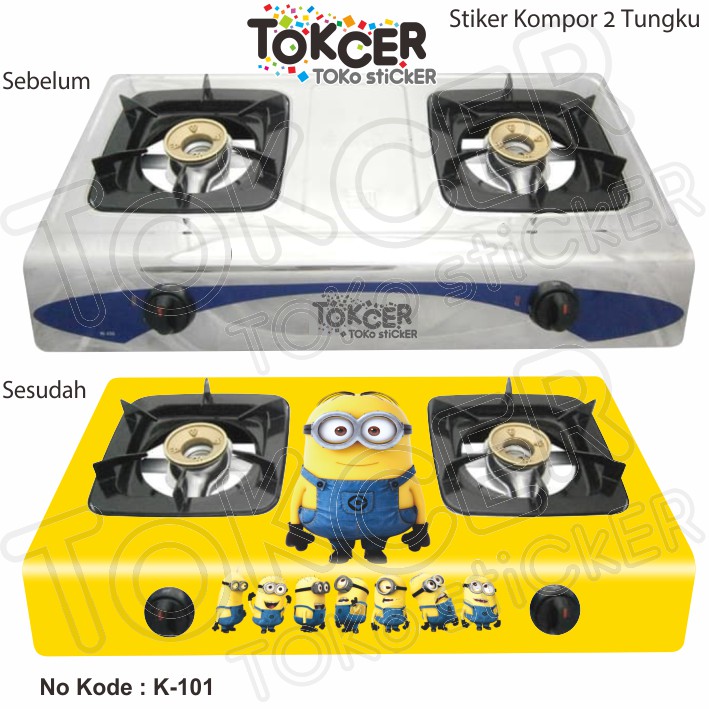 Stiker Kompor 2 Tungku MINIONS