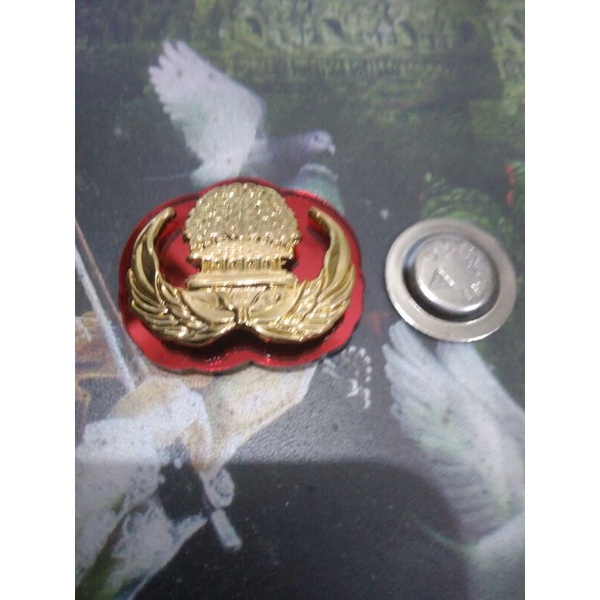 pin korpri kaca/pin korpri mika/pin korpri akrilik/pin korpri magnet