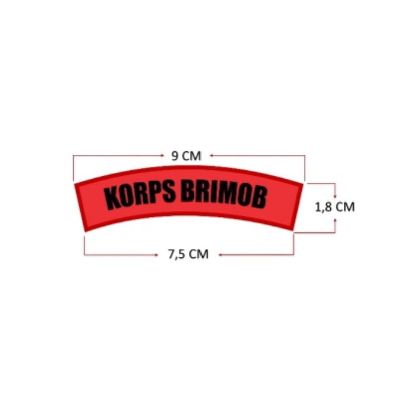 bordir Corp brimob // Pelopor//Gegana timbul