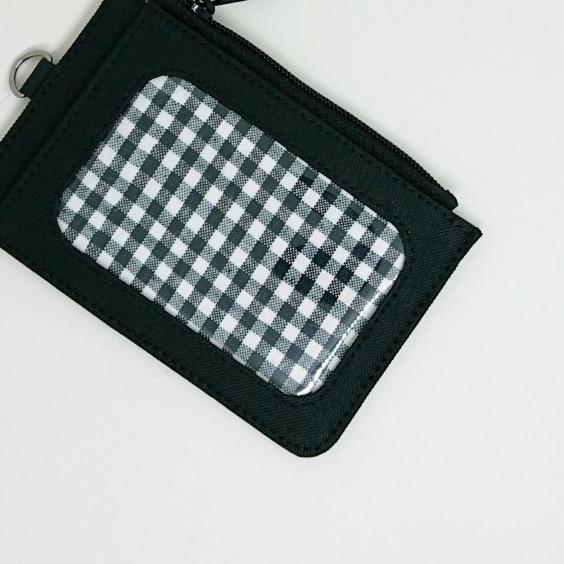 

✾ ID card holder / dompet id card & tali gantungan - black ✥