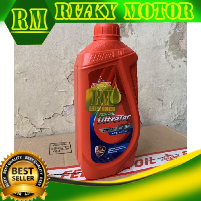 52 /DUS FEDERAL ULTRATEC 1L ISI 24 20W-50 OLI MOTOR OIL 4T API SJ JASO Joss RM5124