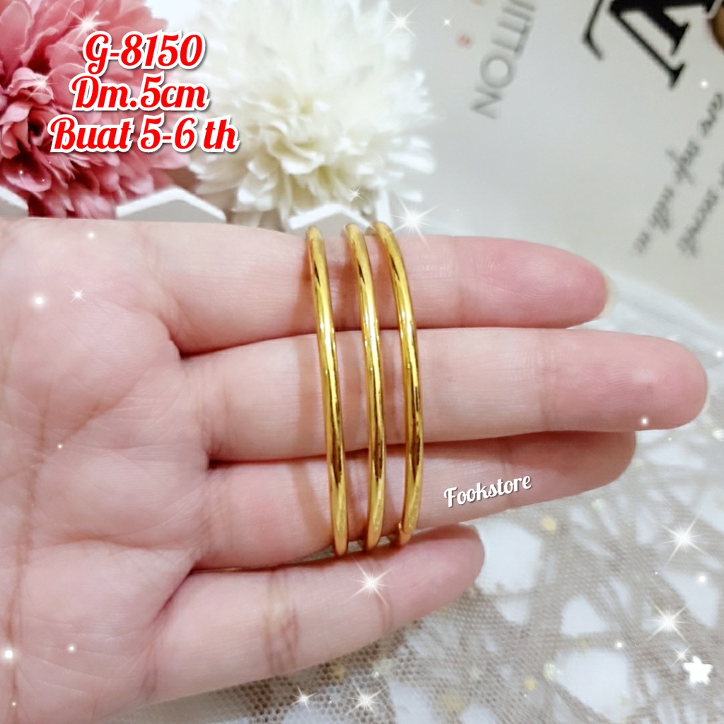 KERONCONG ANAK GOLD/BAHAN XUPING ISI 3PCS