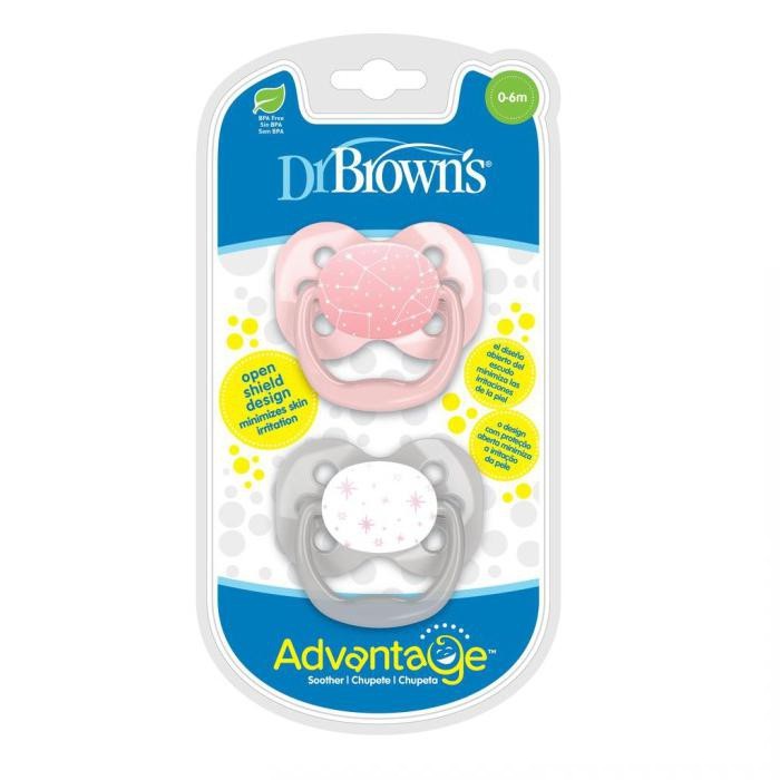 Dr.Brown's Advantage Pacifier Stage 1 : 0 - 6M,  Assorted PA12000 / Empeng Bayi