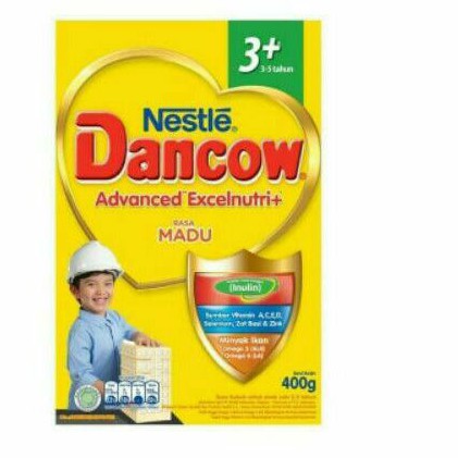 DANCOW 3 Plus Susu Pertumbuhan 3-5 Tahun Madu/Vanilla/Coklat Box 400Gr / 400 Gr