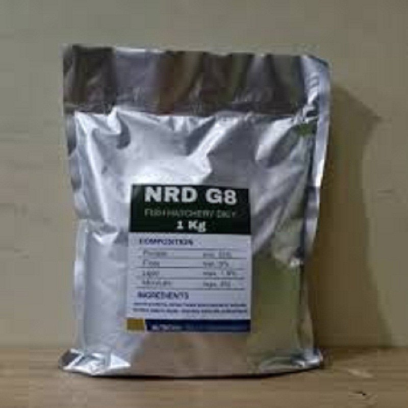 Pelet NRD G8 1kg 1 kg Pakan Makanan Ikan Hias Cupang Guppy 800 Mikron