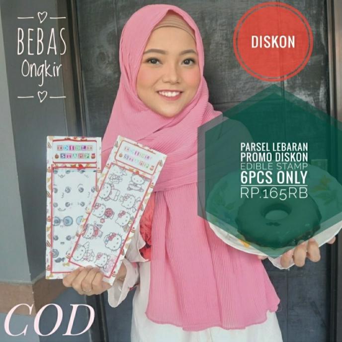

Parsel Ramadan Edible stamp Edible Sticker Stiker Makanan Promo 6pcs ---NEW---