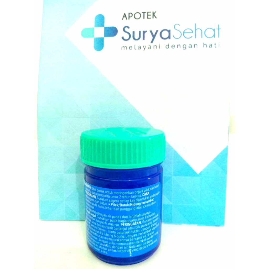 VICKS VAPORUB 10 gr / 25 gr / 50 gr Balsem Menthol Hangat dan Melegakan - Apotek Surya Sehat