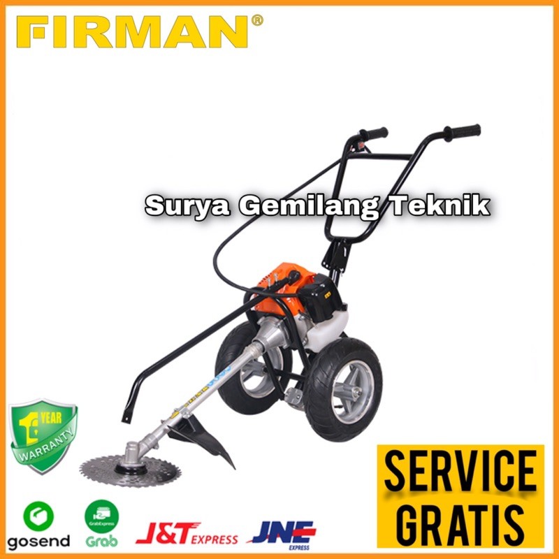 Mesin Potong Rumput Dorong Firman FGBT528 (Brushcutter Tiller) Alat Pembersih Rumput Rumah