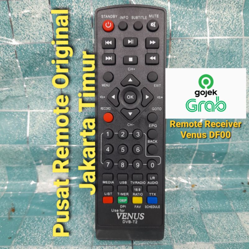 REMOTE REMOT DVB RECEIVER VENUS HD DF00 SEPERTI ORIGINAL