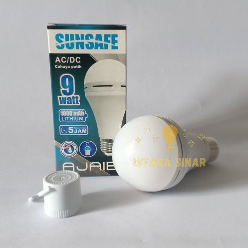 Sunsafe ajaib 9 wt Lampu LED Emergency