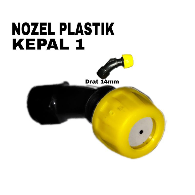 Nozzle plastik kepala 1 / Nozel sprayer 1 titik / Mata sprayer elektrik / Alat semprot hama