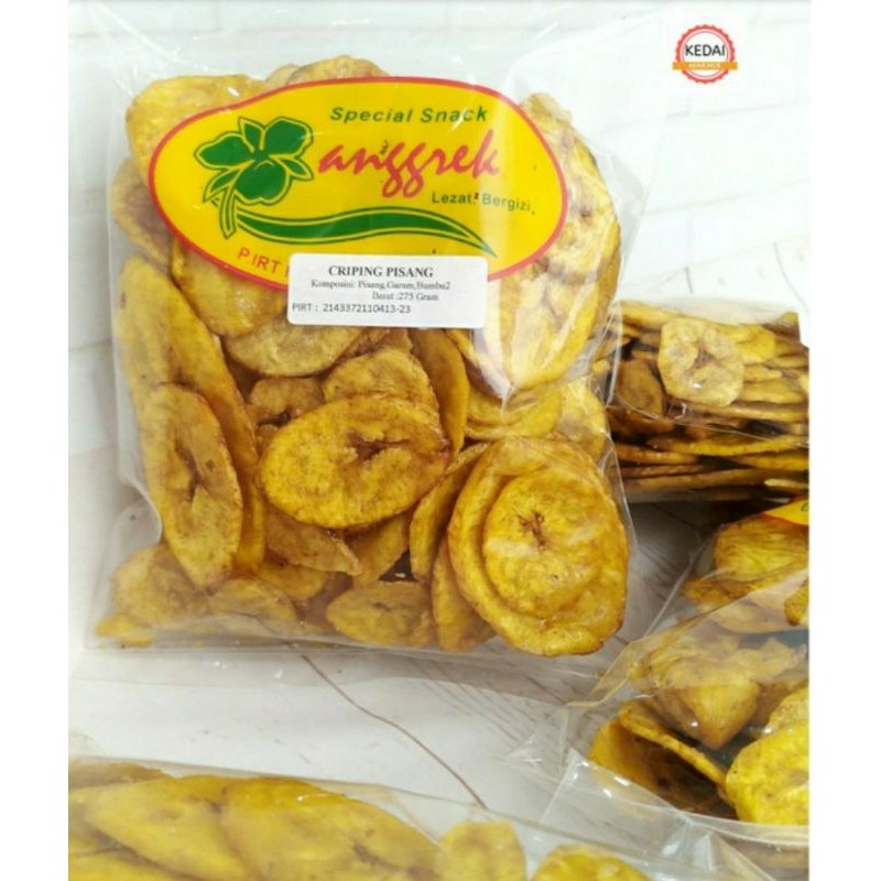 

Keripik Kerupuk Pisang 275 Gram Snack Anggrek Asli Tanpa Pengawet dan Halal