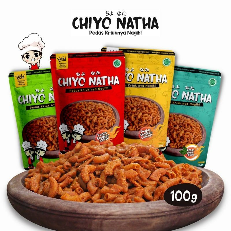 

Makaroni Chiyo natha 100 gram Makanan Ringan Cemilan pedas kriuk