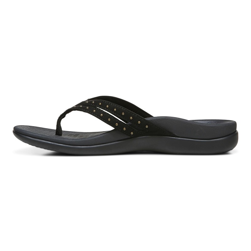 Vionic Tasha Black Sandal Wanita