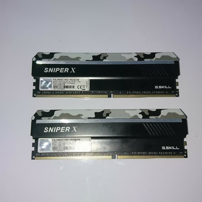 GSkill SniperX 2x8GB 3600MHz
