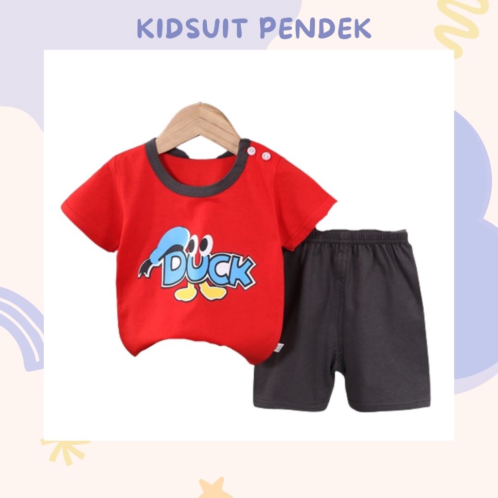 HappyOliver KIDS SUIT PENDEK Setelan Anak Bahan Kaos Lengan + Celana Berkualitas Import ebv cewek new9