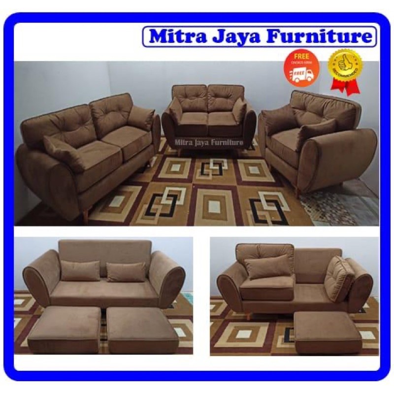 PROMO SOFA RETRO 221/ SOFA 221 COKLAT
