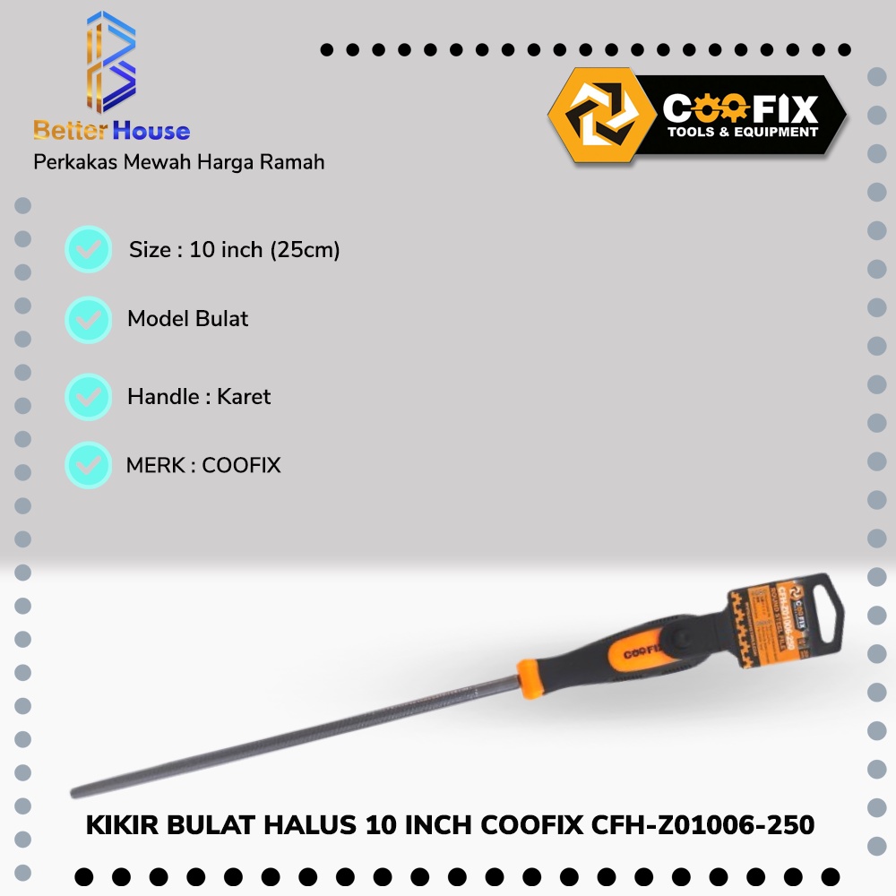 KIKIR HEAVY DUTY BULAT BESI HALUS 10 INCH COOFIX CFH-Z01006-250