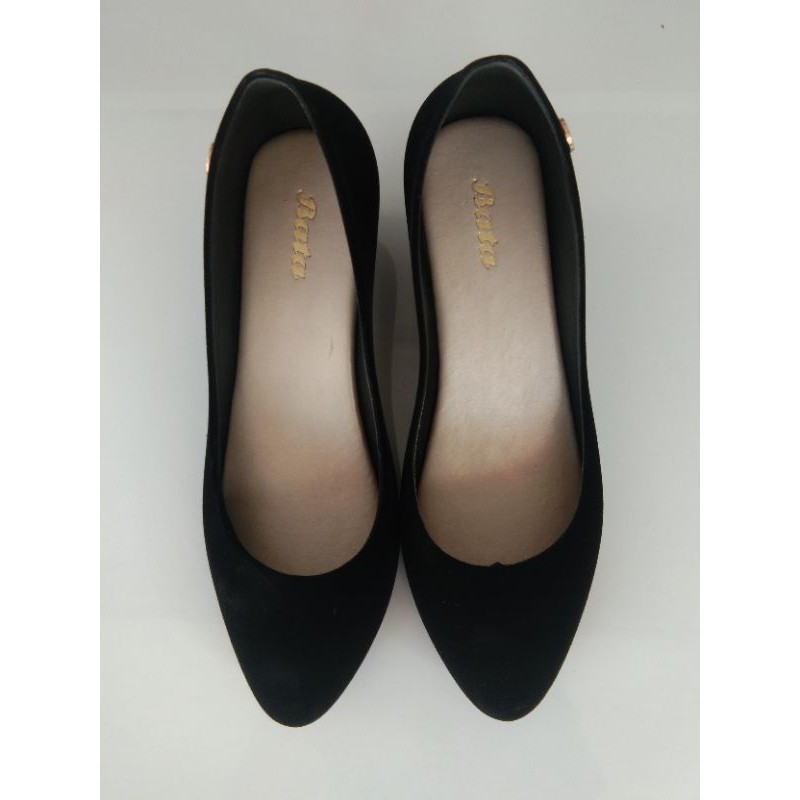 sepatu wedges karet bata original