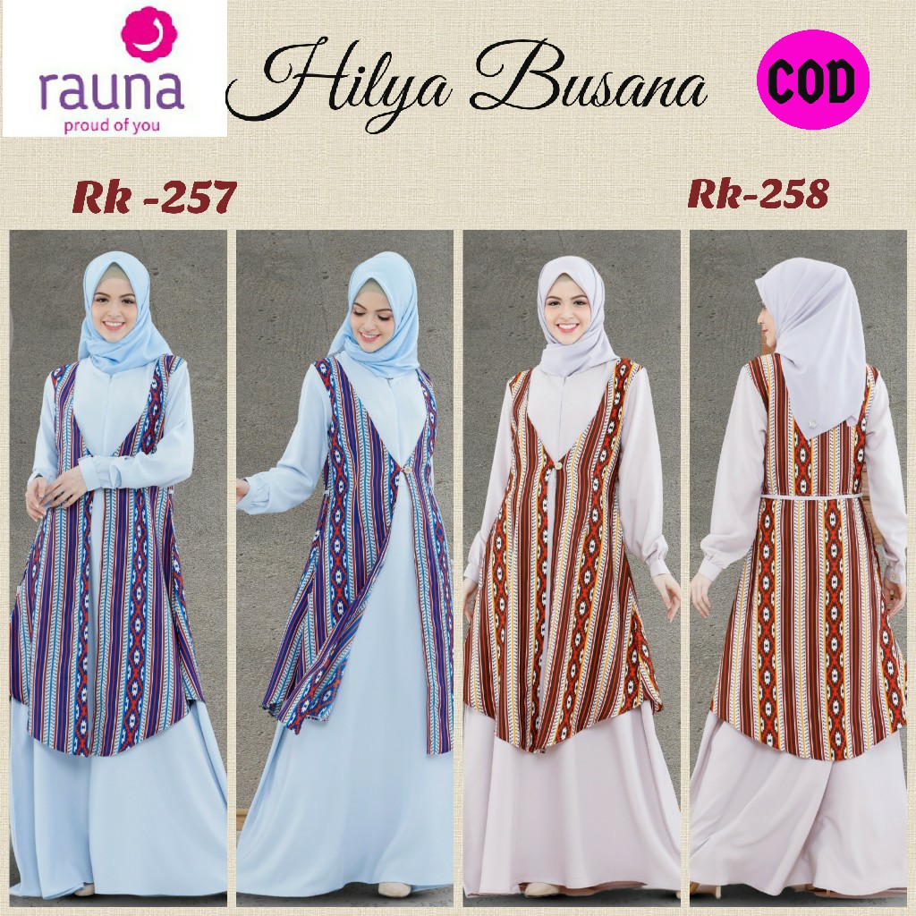 Gamis Rauna Terbaru  / RK - 257/258 / Fashion Muslim