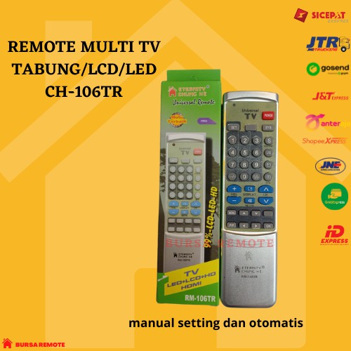 Remot Remote Tv Multi Universal Tabung Chunghe type 106 Ecer dan Grosir