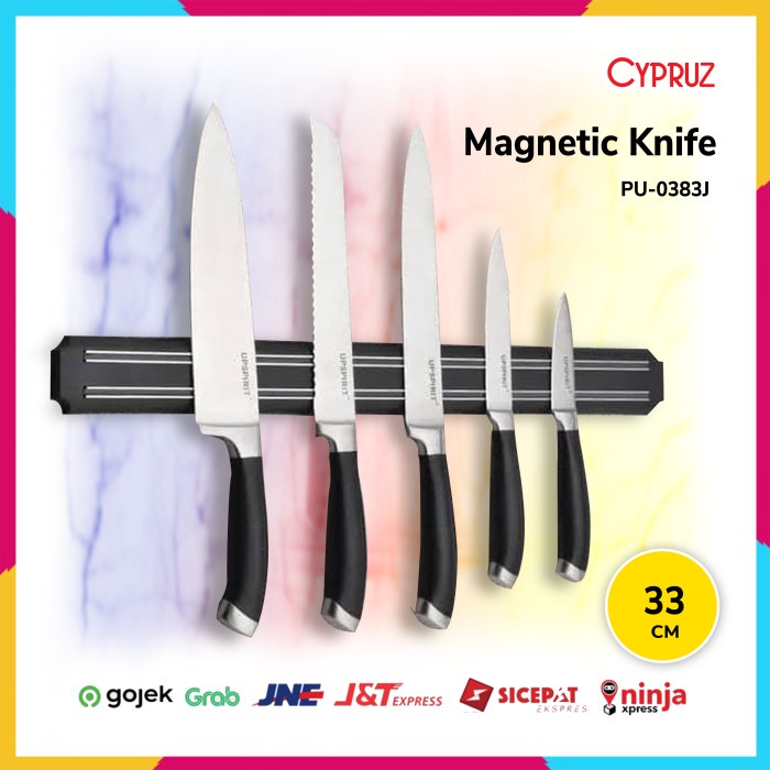 

Cypruz Magnetic Knife Holder PU-0383J Gantungan Pisau Magnet 33cm