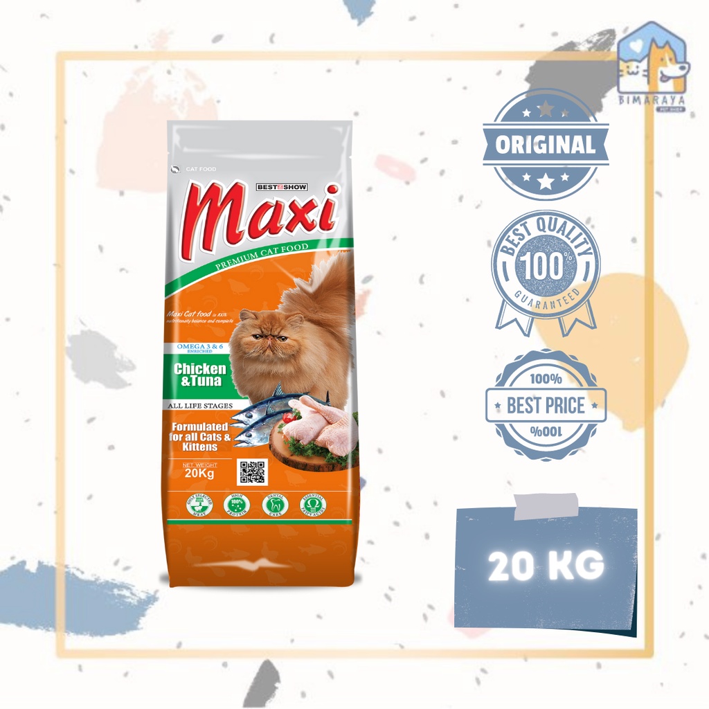 MAXI CAT FOOD 20KG FRESHPACK (KHUSUS GOSEND)