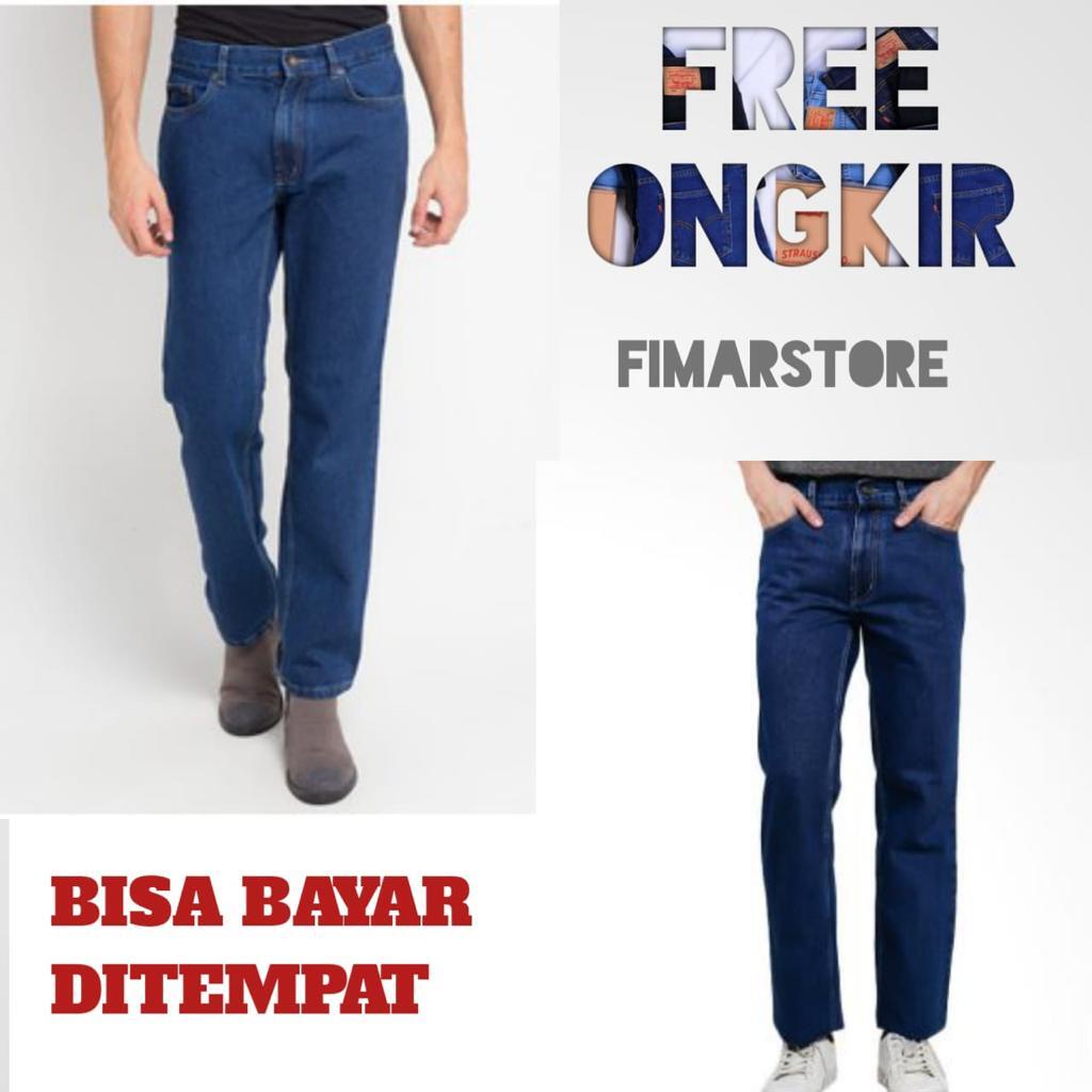Celana Jeans Pria Panjang Standar Reguller Dewasa Terbaru Premium Original