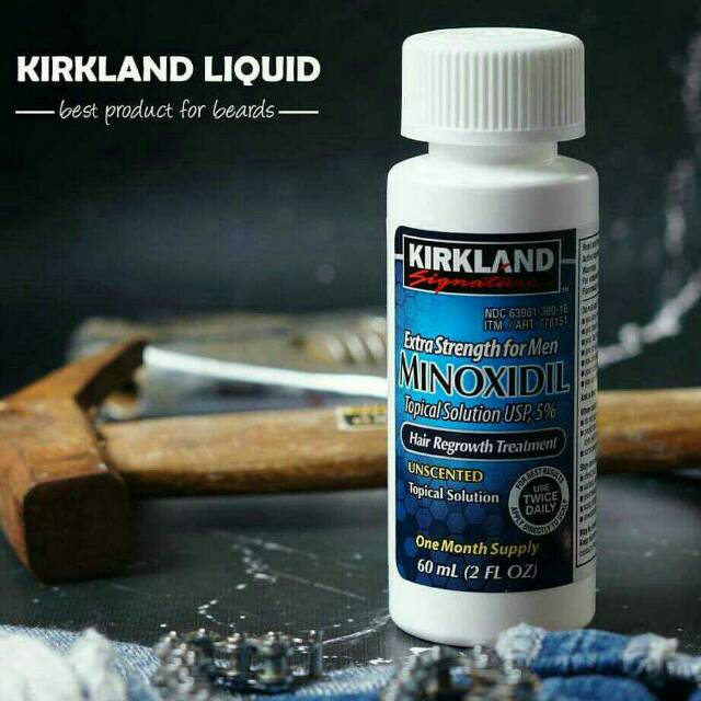 MINOXIDIL 5% KIRKLAND ORIGINAL 100% ( penumbuh rambut jenggot dan brewok )