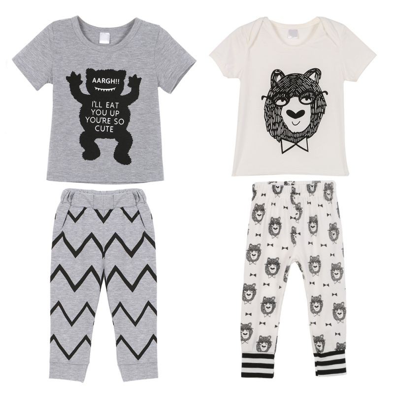 Set Baju Atasan T Shirt Celana Panjang untuk Bayi Laki Set Baju Atasan T Shirt Celana Panjang untuk Bayi Laki