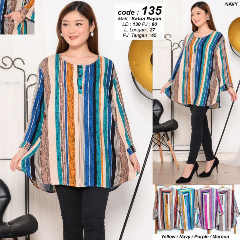 Blouse Jumbo katun Rayon Premium (#135)