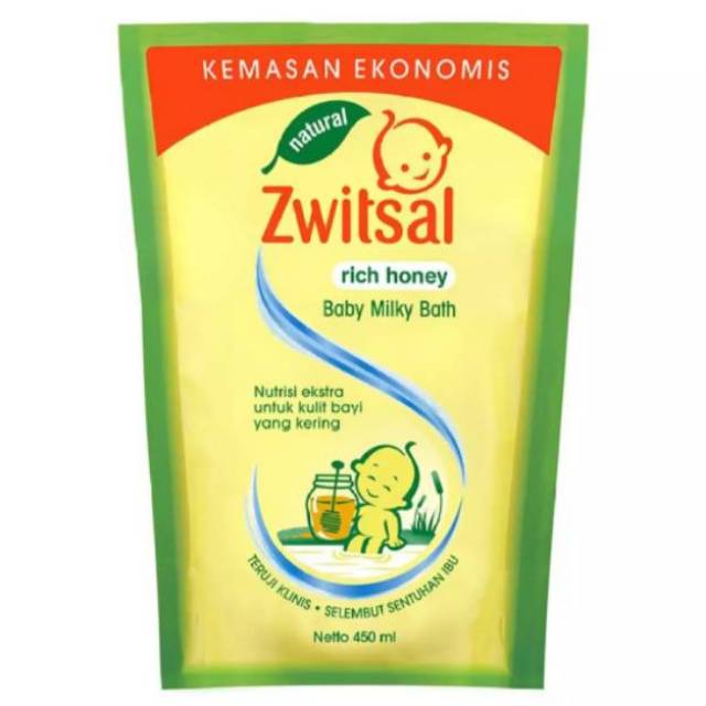 Zwitsal natural baby bath 450/600 ml