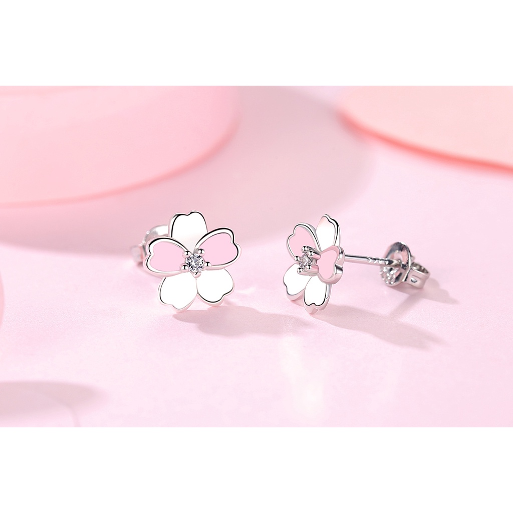 Anting Perak 925 Wanita Romantis Idyllic Fashion Jewellery/Subang Telinga anting perempuan