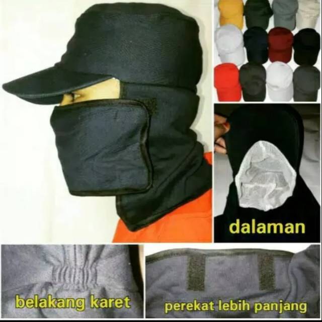 Topi sawah - topi jepang - topi masker - topi penutup