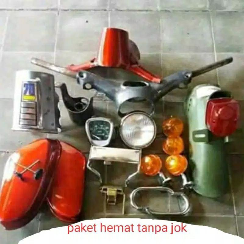 paket hemat body Honda c70 set paket termurah tanpa jok - c70 paket body Honda c70 set