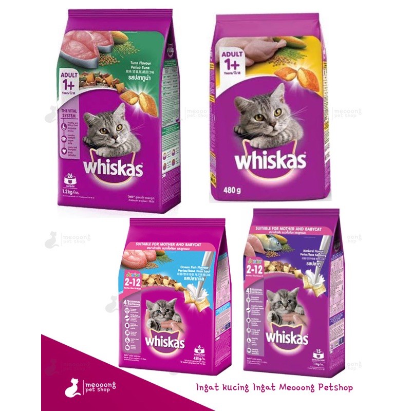 Jual WHISKAS DRY FOOD ALL VARIANS 1.11.2kg Shopee Indonesia