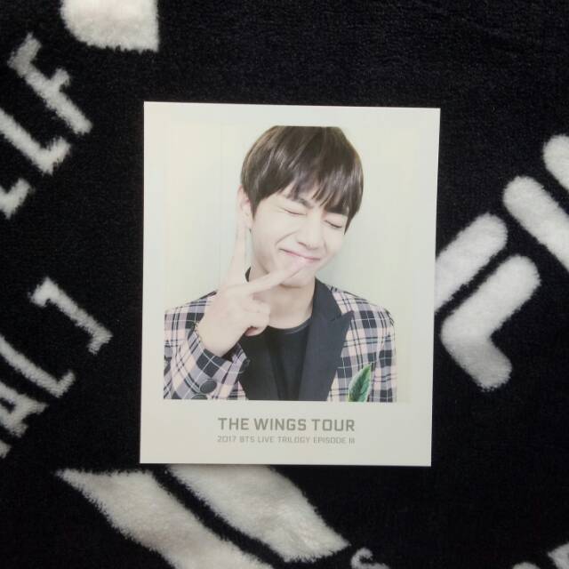 Photocard PC Taehyung Wings Tour Ticket Album