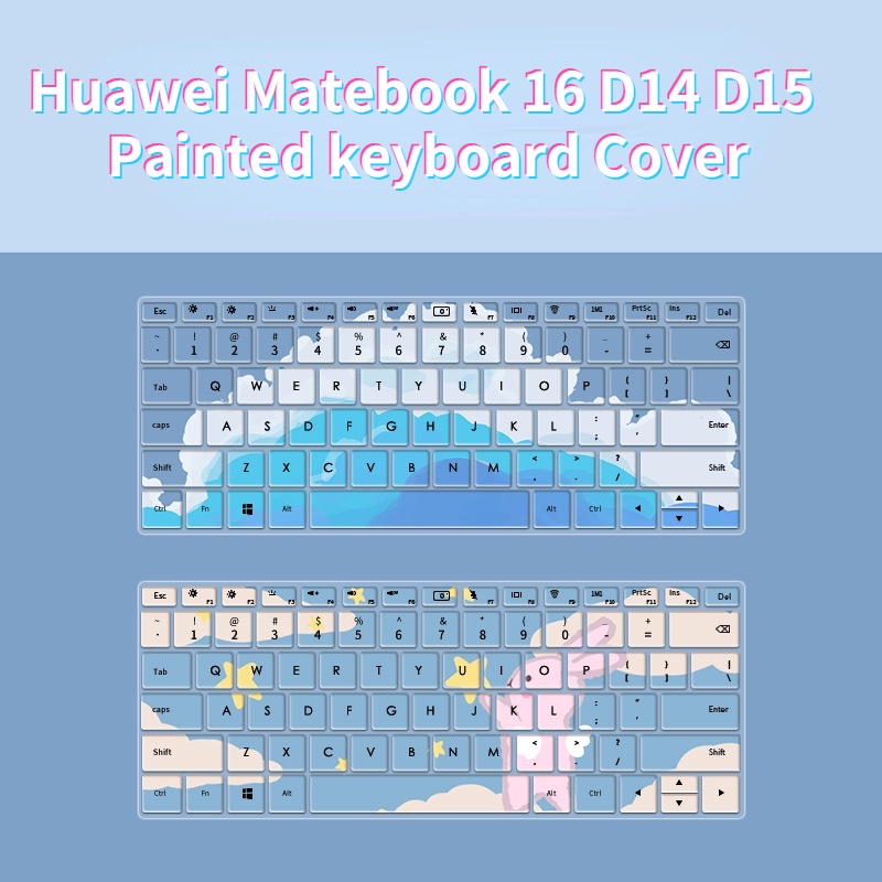 Cover Pelindung Keyboard Motif Lukisan Untuk Huawei MateBook16 2021 16inci D14 D15