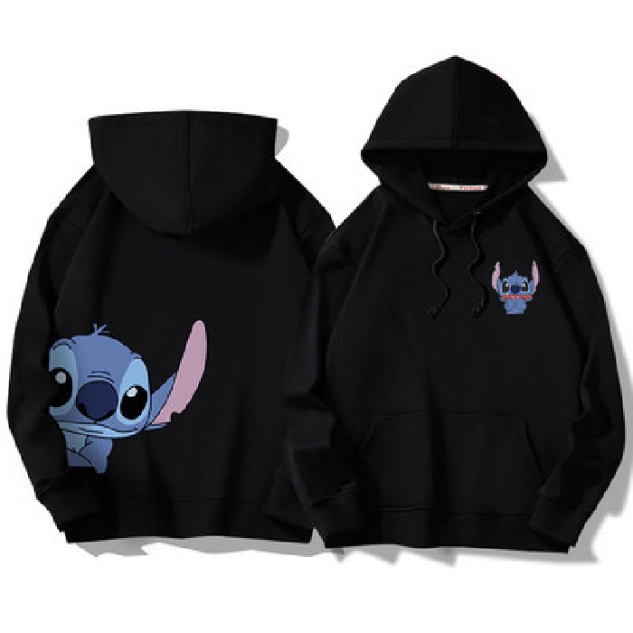 MYSTIQUE.ID-HOODIE BLUE STITCH LUCU DAN AESTHETIC