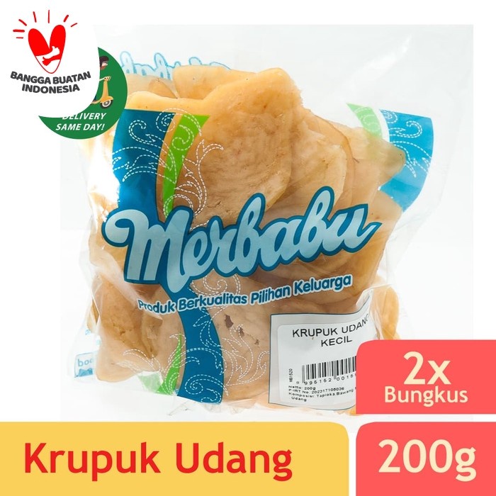 

NEW Merbabu Krupuk Udang Kecil 200g x 2Pcs (Bisa Same Day Delivery)