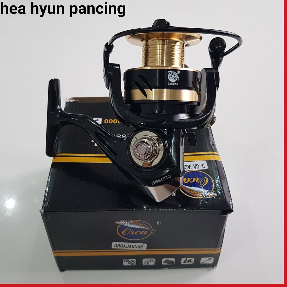 Reel ORCA JAGUAR POWER HANDLE 1000 , 2000 , 3000 , 4000 - 6000 4 + 1 Ball Bearing HEA HYUN PANCING ▫