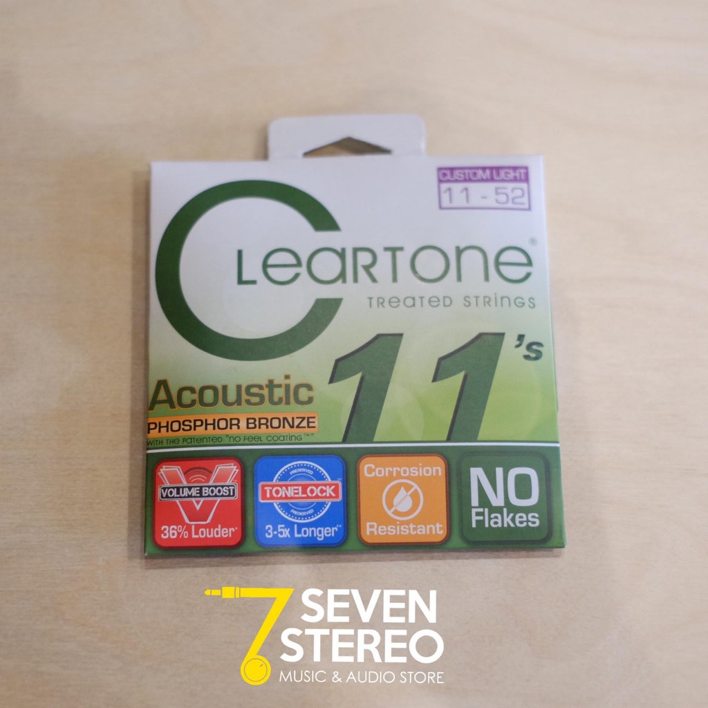 Cleartone 7411 Phosporus Bronze 11 - 52 Acoustic Guitar String